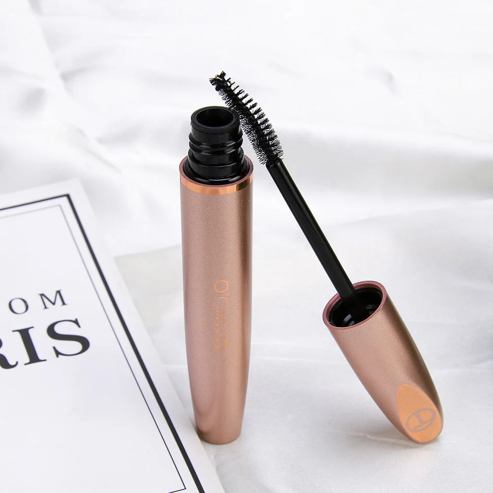 O.TWO.O 3D Silk Fiber Eyelash Black Mascara Waterproof Long Lasting Lash Thick Mascara Long Eyelashes Extension Make Up Mascara