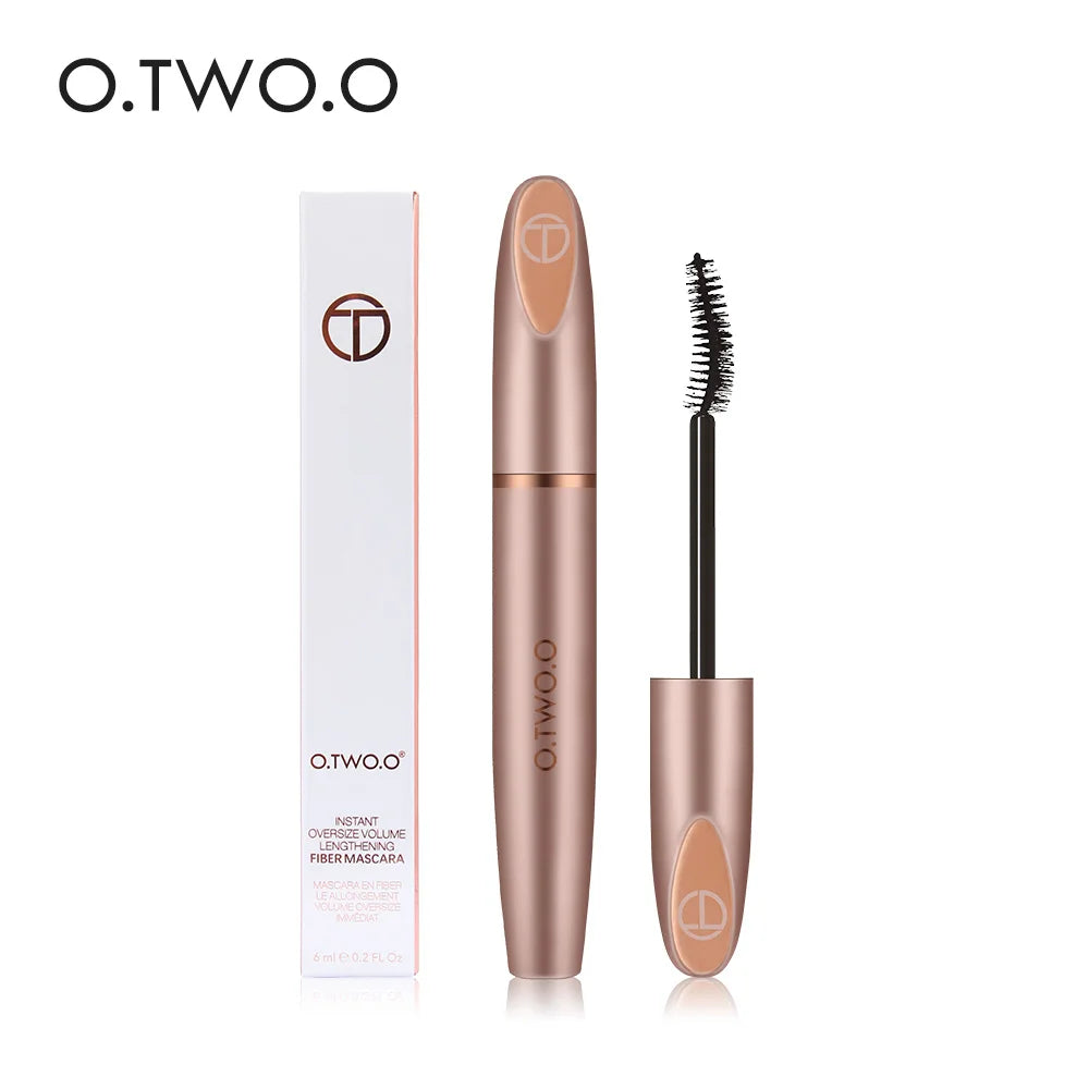 O.TWO.O 3D Silk Fiber Eyelash Black Mascara Waterproof Long Lasting Lash Thick Mascara Long Eyelashes Extension Make Up Mascara