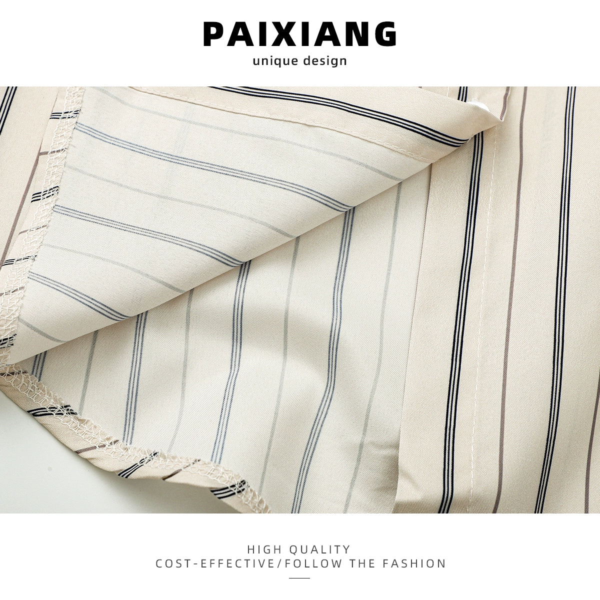 Paixiang Apricot Inner Loose Long Sleeve Shirt