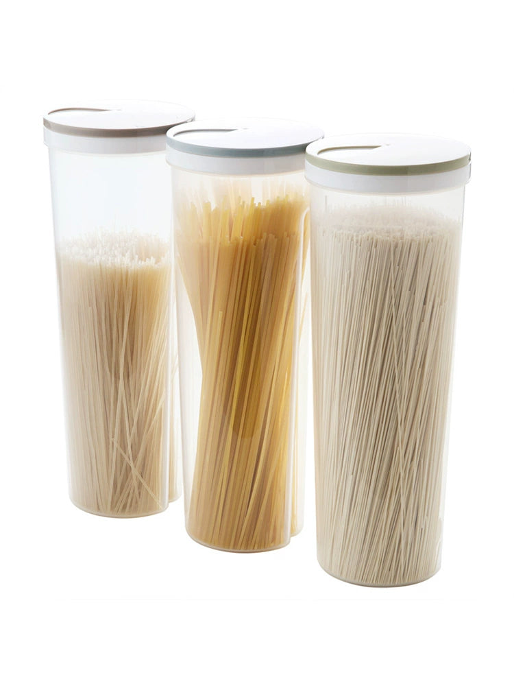 Noodles Storage Box Kitchen Noodle Storage Jar Food Grade Plastic Bottle Transparent Storage Tank Cereals Storage Tank