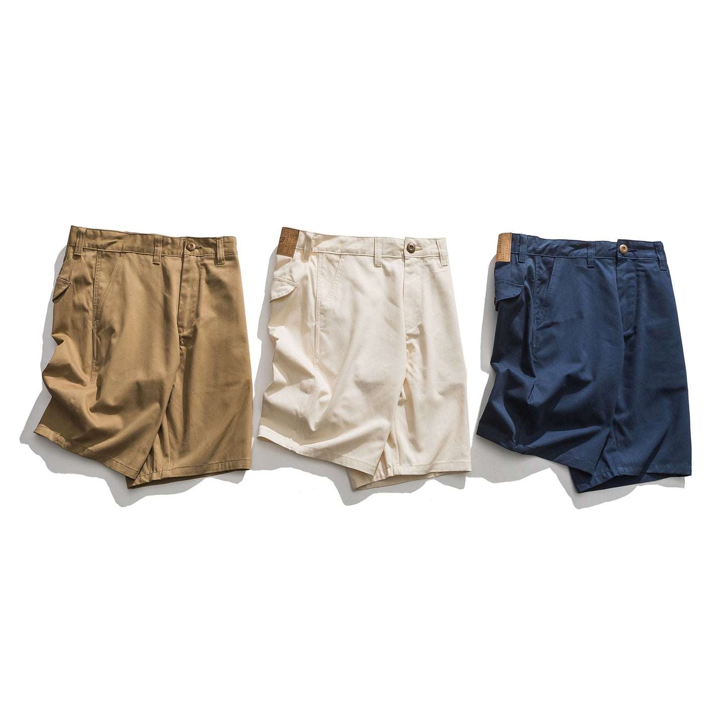 Men's Retro Casual Twill Shorts Loose Japanese Style