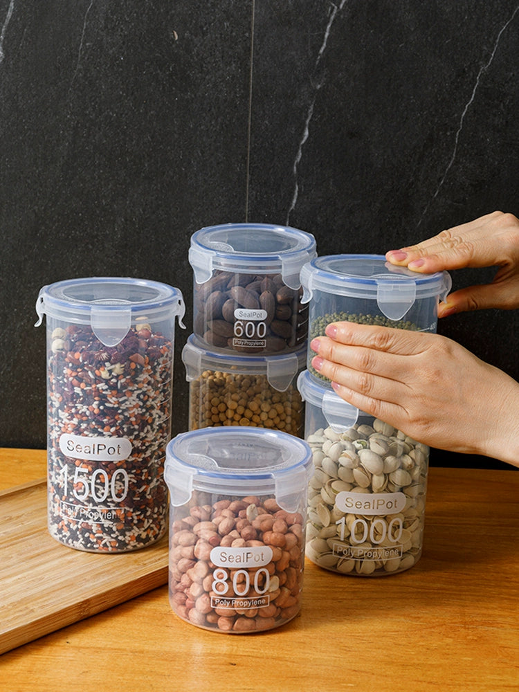 Sealed Jar Plastic Food Jar Storage Storage Jar Grain Miscellaneous Food Storage Jar Kitchen Snack Refrigerator Storage Box