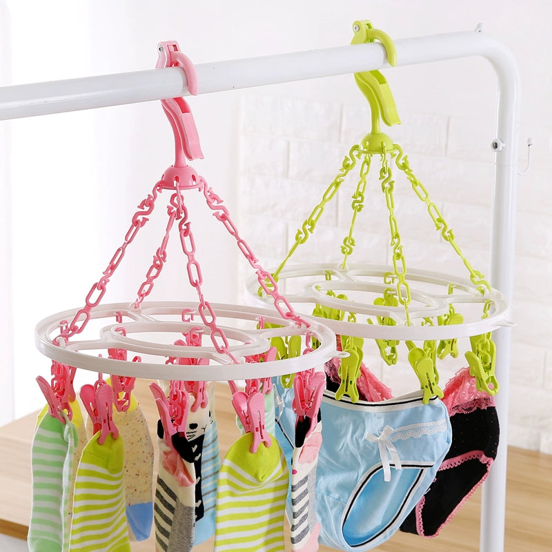 Round Hanger Clips Wind Socks Plastic Hangers Rack Hooks